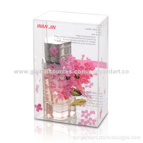 PVC folding box with soft crease, in offset printing